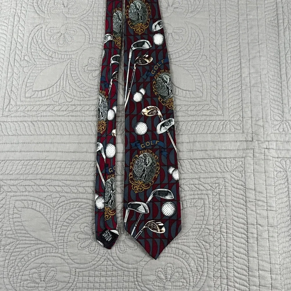 Mens Tie American Sports Classics Golf